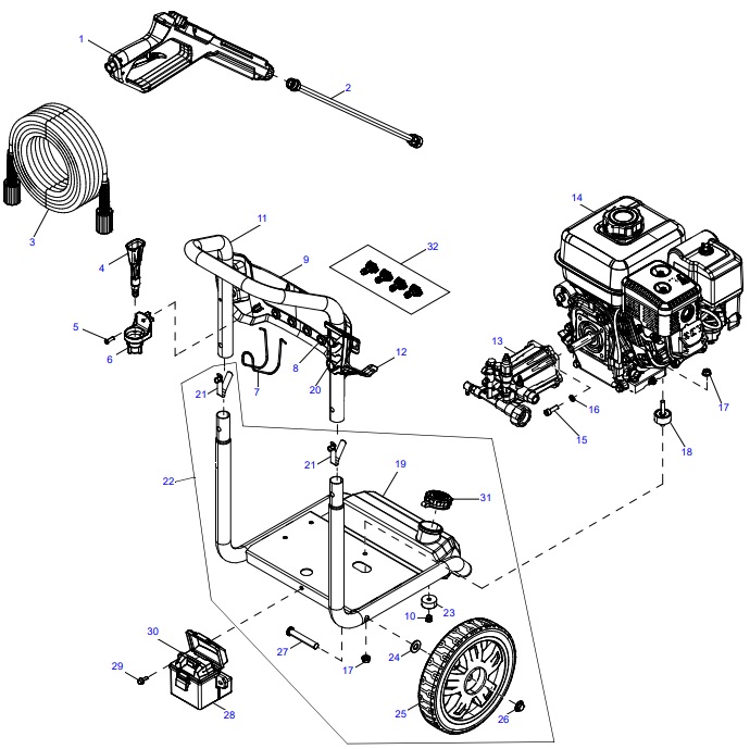 generac 0088940 Power Washer repair Parts